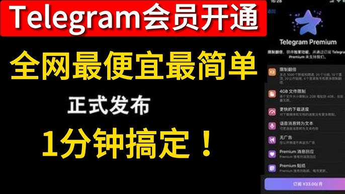 Telegram会员开通指南