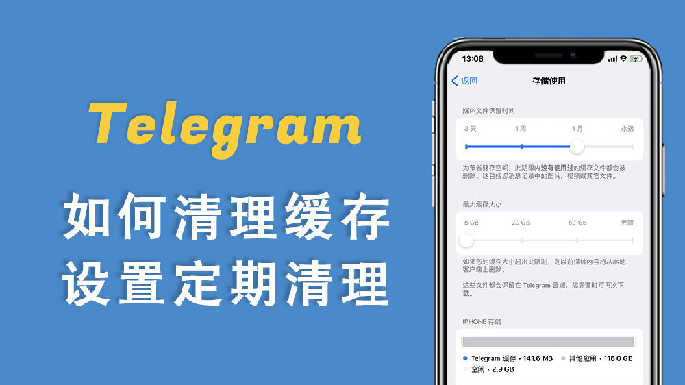 Telegram 如何查看儲存空間？｜快取佔用、聊天媒體與清理工具一次說透